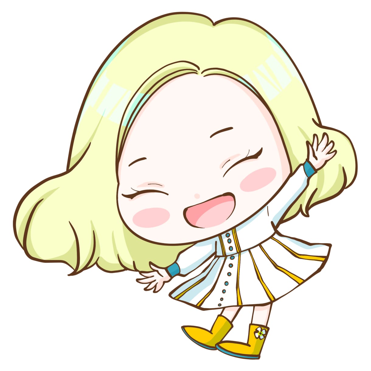 ブログアイコンアイコンなどに最適に描きます 格安差分で動きのある似顔絵になり動画やHPなどにオススメです イメージ5