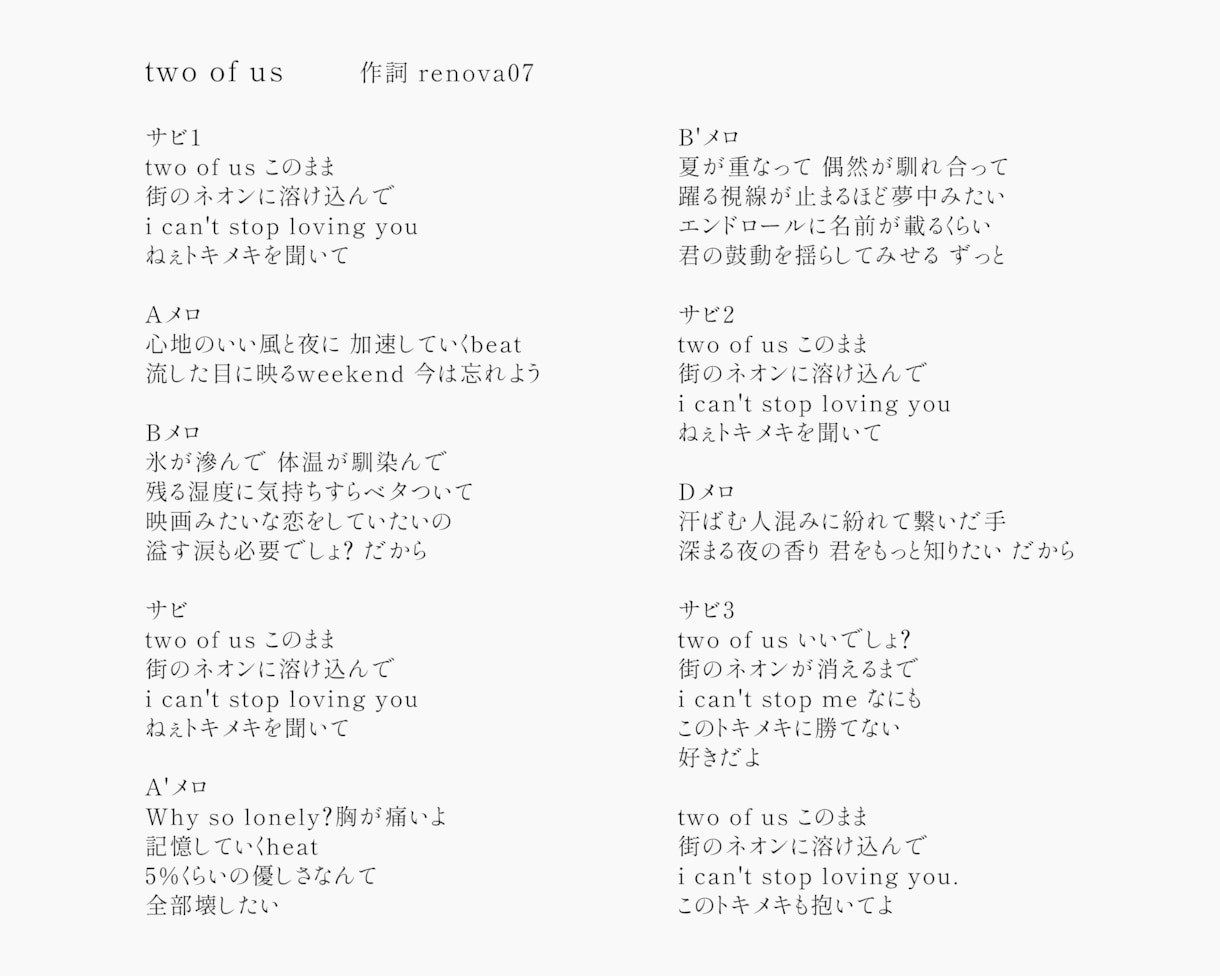 プロによる作詞✳︎希望のテーマで歌詞をお作りします CM・ゲームEDも手掛けたプロが提供！フル8,000円〜⭐︎ イメージ5