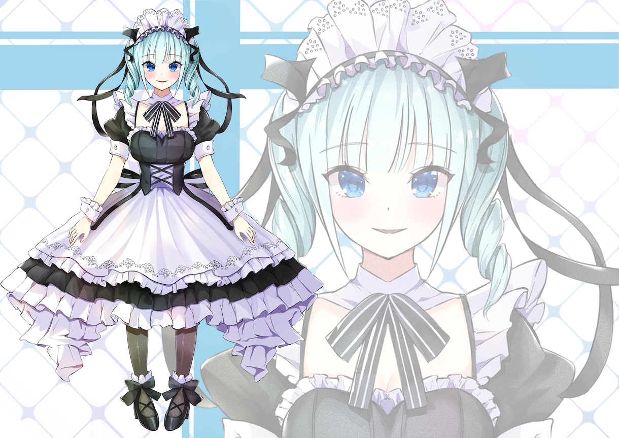 配信用、Vtuber、等身イラストの立ち絵描きます TRPG、ゲーム、IRIAM用の可愛いキャラ制作します イメージ7