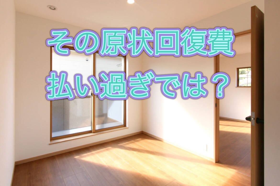 賃貸物件の原状回復費用の相談のります こんなにかかるの？払い過ぎ注意！ イメージ1