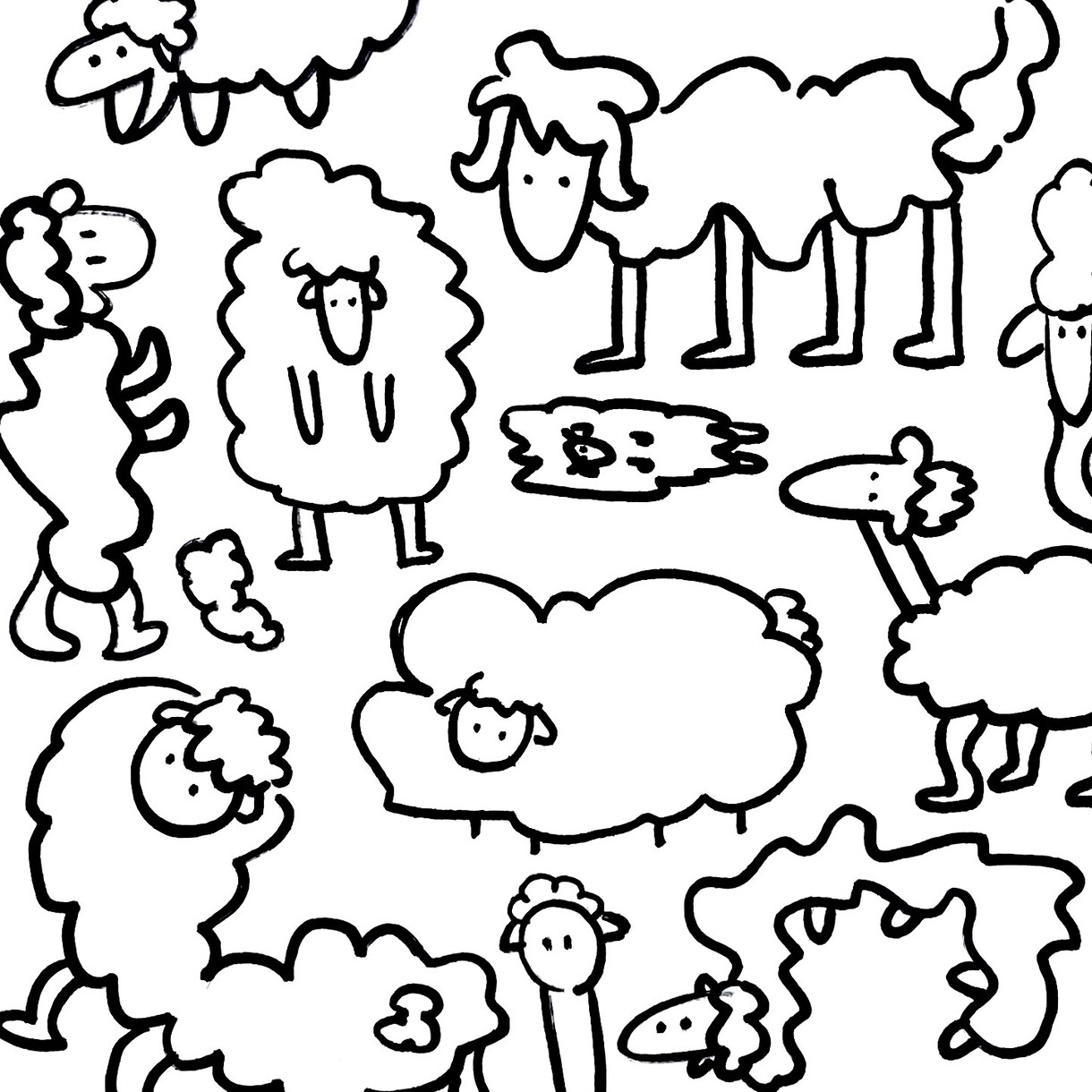 ゆるい動物や人物のイラストを描きます ゆるいイラストが挿絵やちょっとした飾りなどに欲しい時に イメージ6
