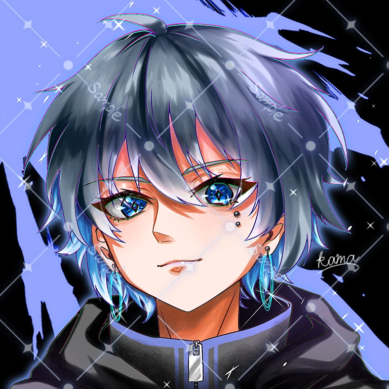 かっこいいアイコン用イラストお描きします 先着5名様まで低価格！存在感あるキラキラしたアイコンを制作！ イメージ9