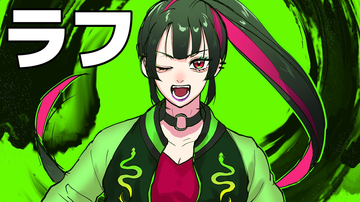 映えるアイコン・サムネイラストお描きします 派手な色味が得意です！歌ってみたやMVイラストにオススメ！ イメージ3