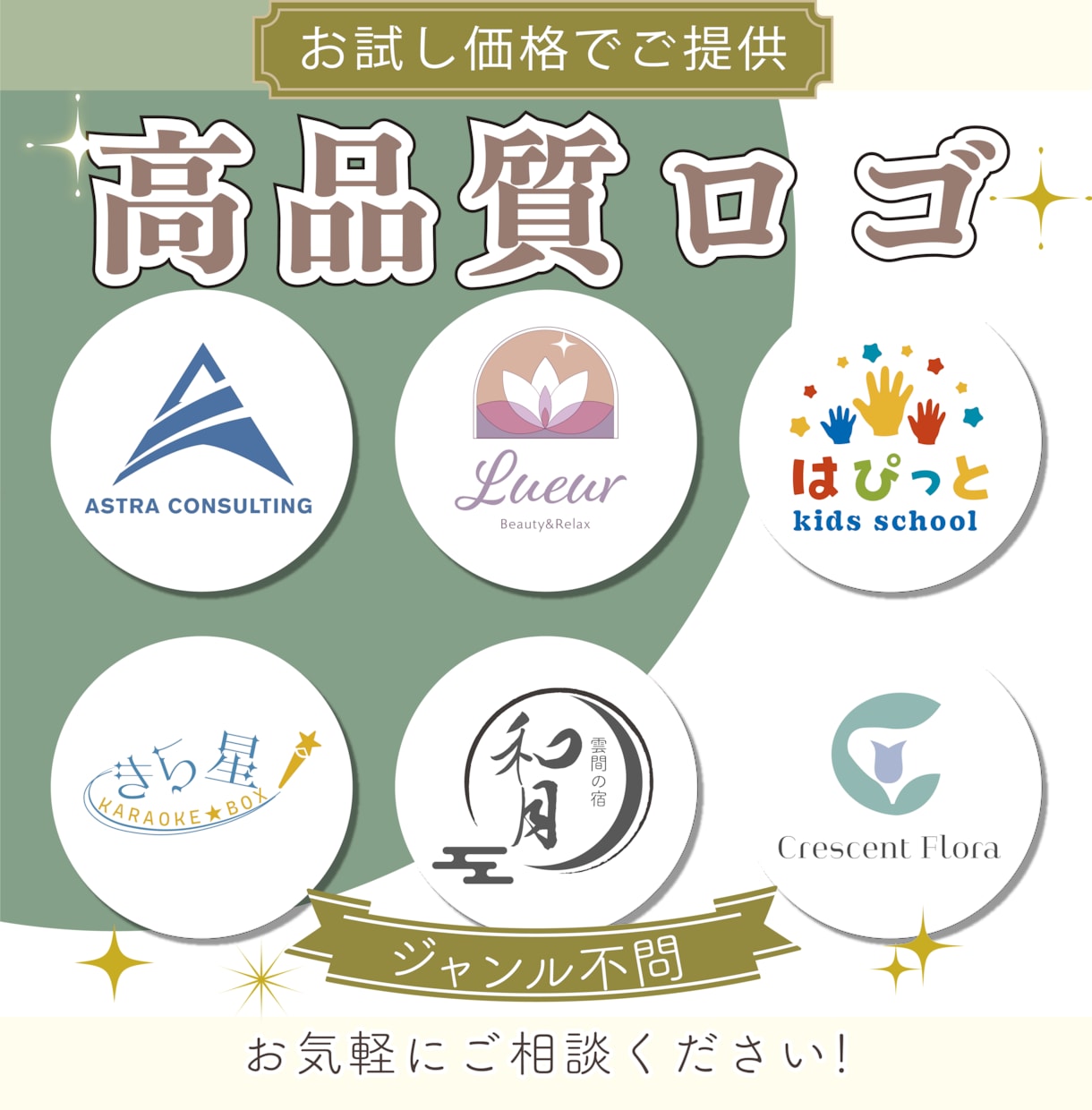 ロゴの力でビジネスを開拓★高品質なロゴ制作します イメージが湧かない方にもヒアリングしご提案します！ イメージ1