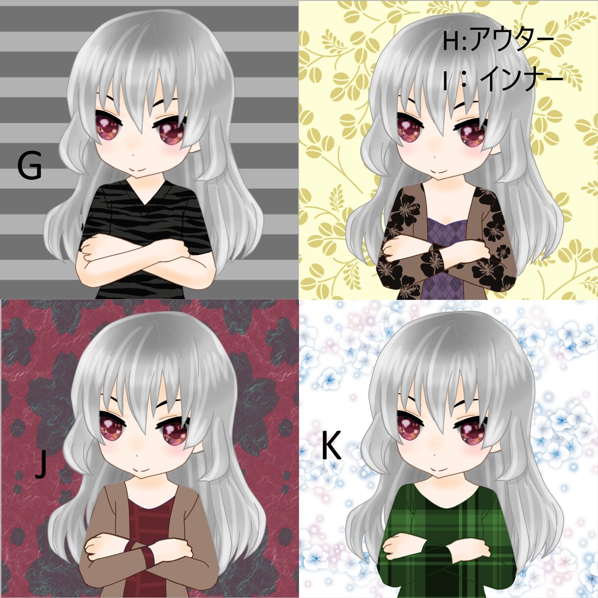 かわいいミニキャラ作成します 即日納品します！髪型も服装も選べる｜色・柄 変更もOK！ イメージ6