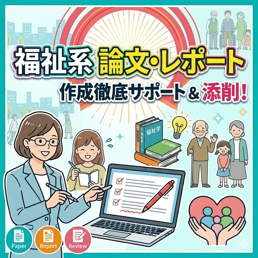 社福のレポートの作成のアドバイスアドバイス致します レポートの苦悩の軽減にいかがでしょうか。 イメージ1