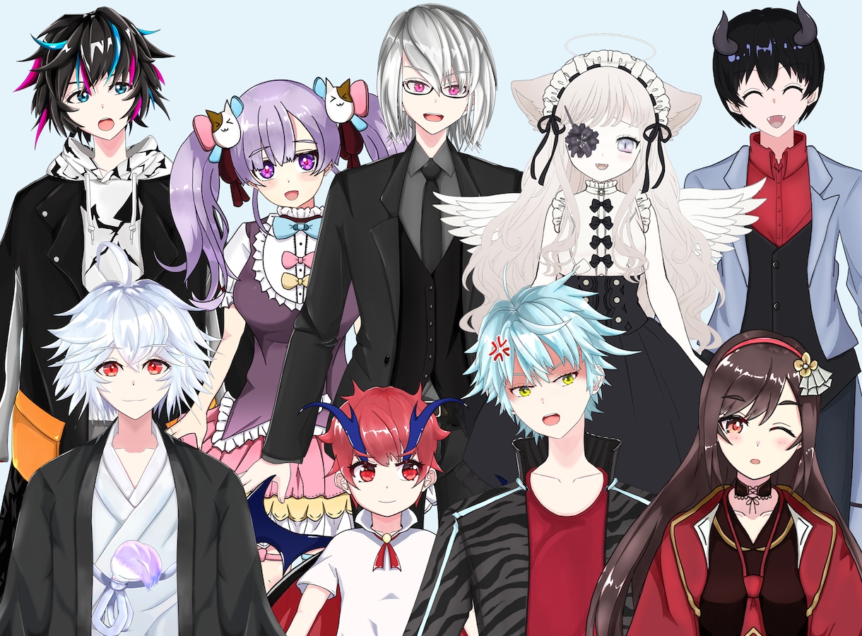 イラスト+モデリング+BGM！Vtuber作ります キャラデザ・モデリング・BGMまで！Vtuber始動サポート イメージ2