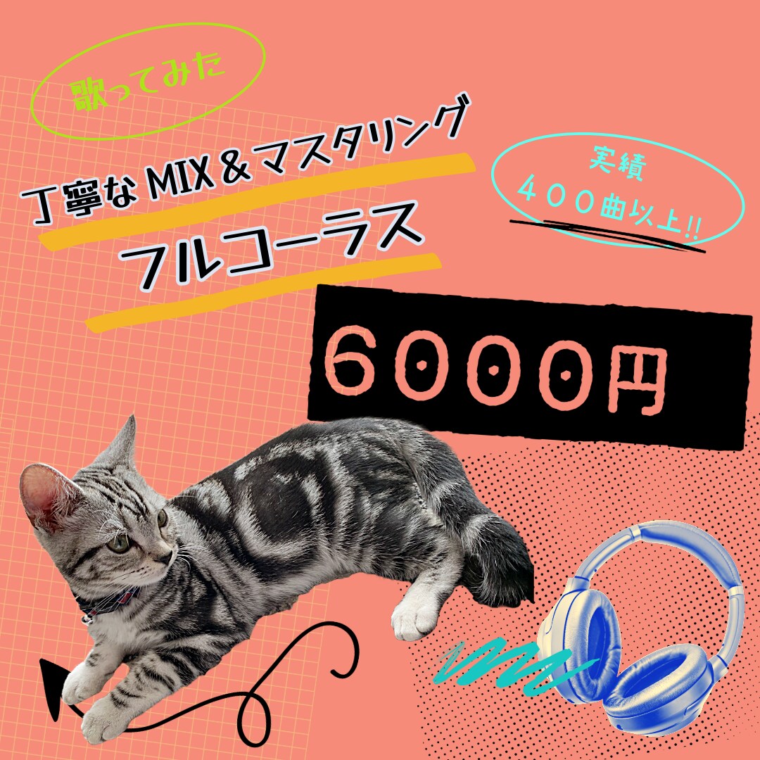 歌ってみたMIX&マスタリングします 『聴き心地の良い音』何度も聴きたくなる曲を目指します！ イメージ1