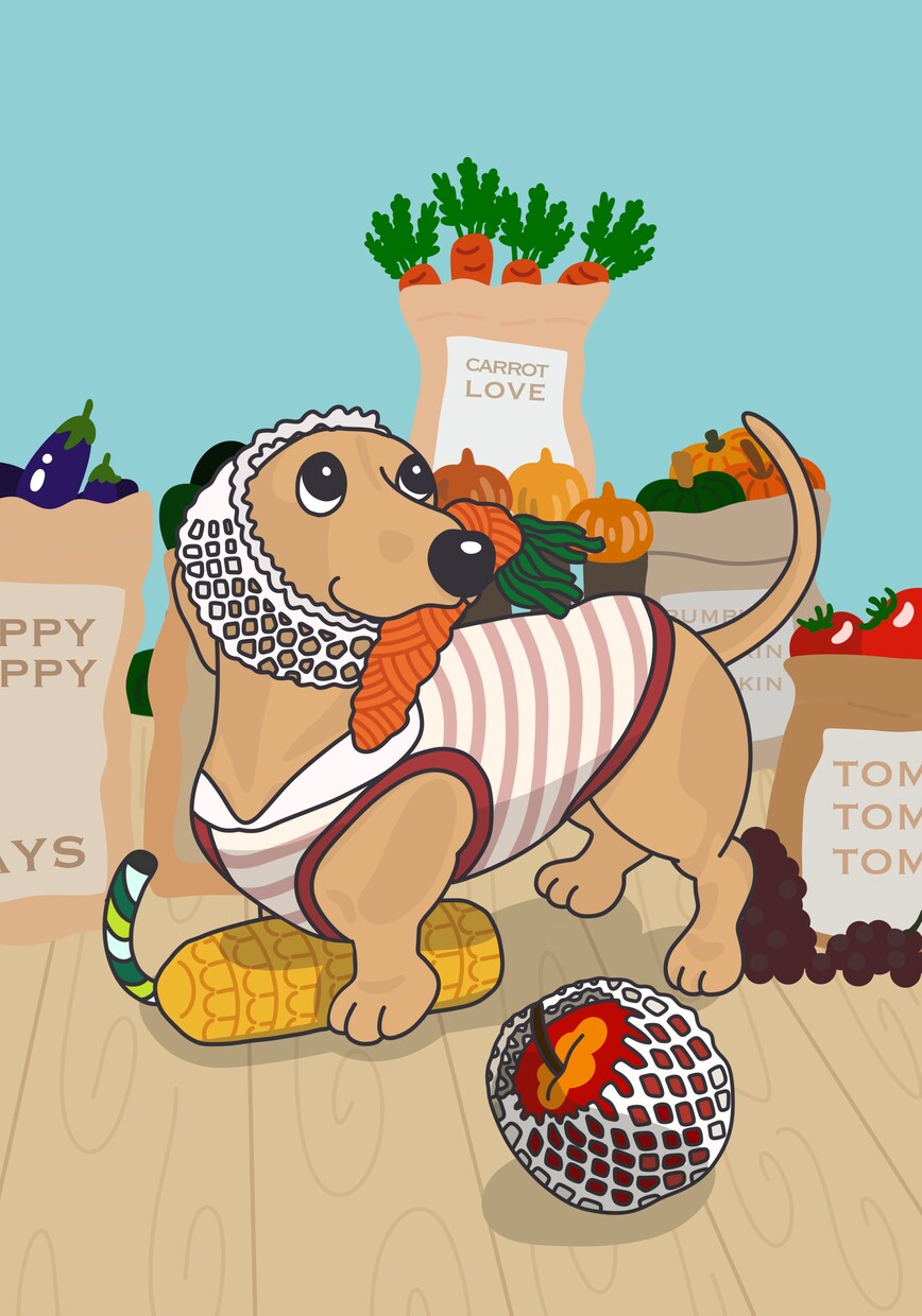 愛犬の似顔絵イラストをキャラクター風に描きます うちの子グッズがはかどりますよ♪ イメージ3
