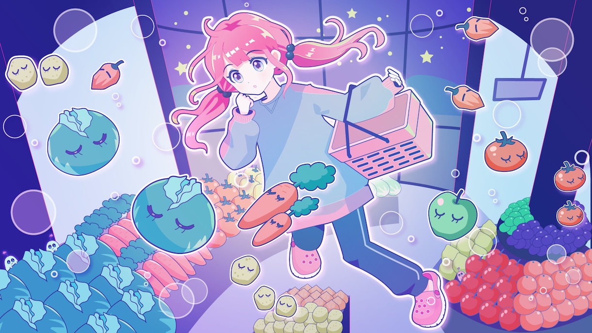 曲にぴったりの一枚絵イラストを描きます あなたのボカロ/歌ってみた/オリジナル曲にイラストを描きます イメージ3