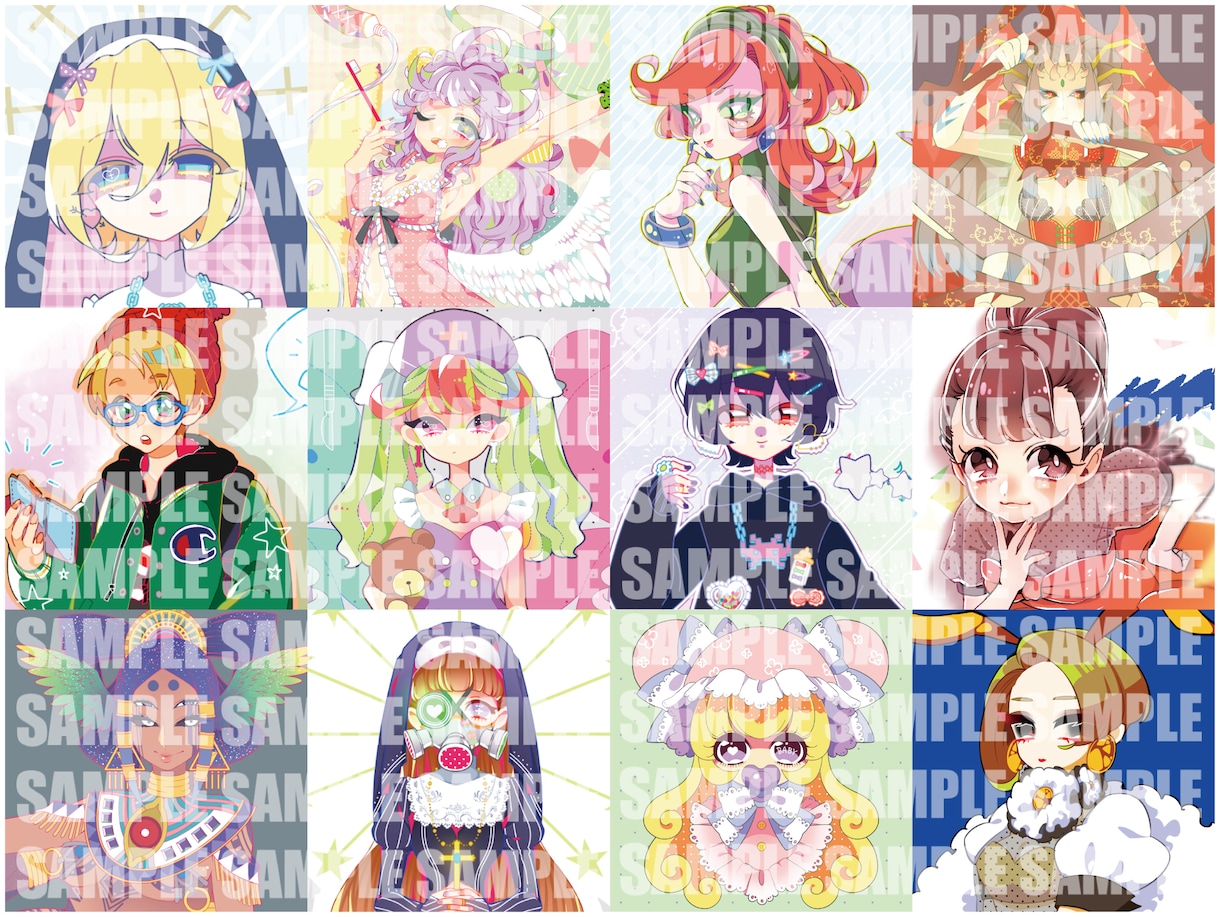 多様なテイストのアイコンイラスト制作お受けします ジャンル・絵柄指定可！似顔絵も！まずは気軽にご相談下さい！ イメージ3