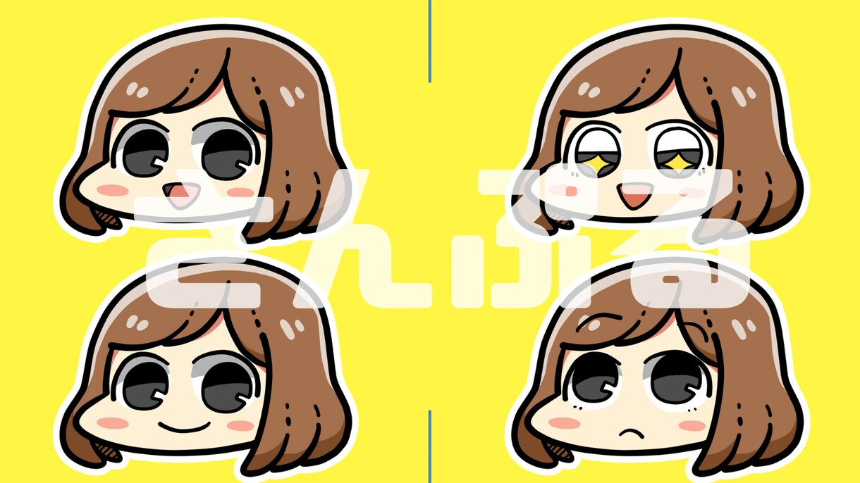 ポップで可愛いアイコン作ります 背景透過だから好きな背景に出来、画像加工にも使えます！ イメージ2