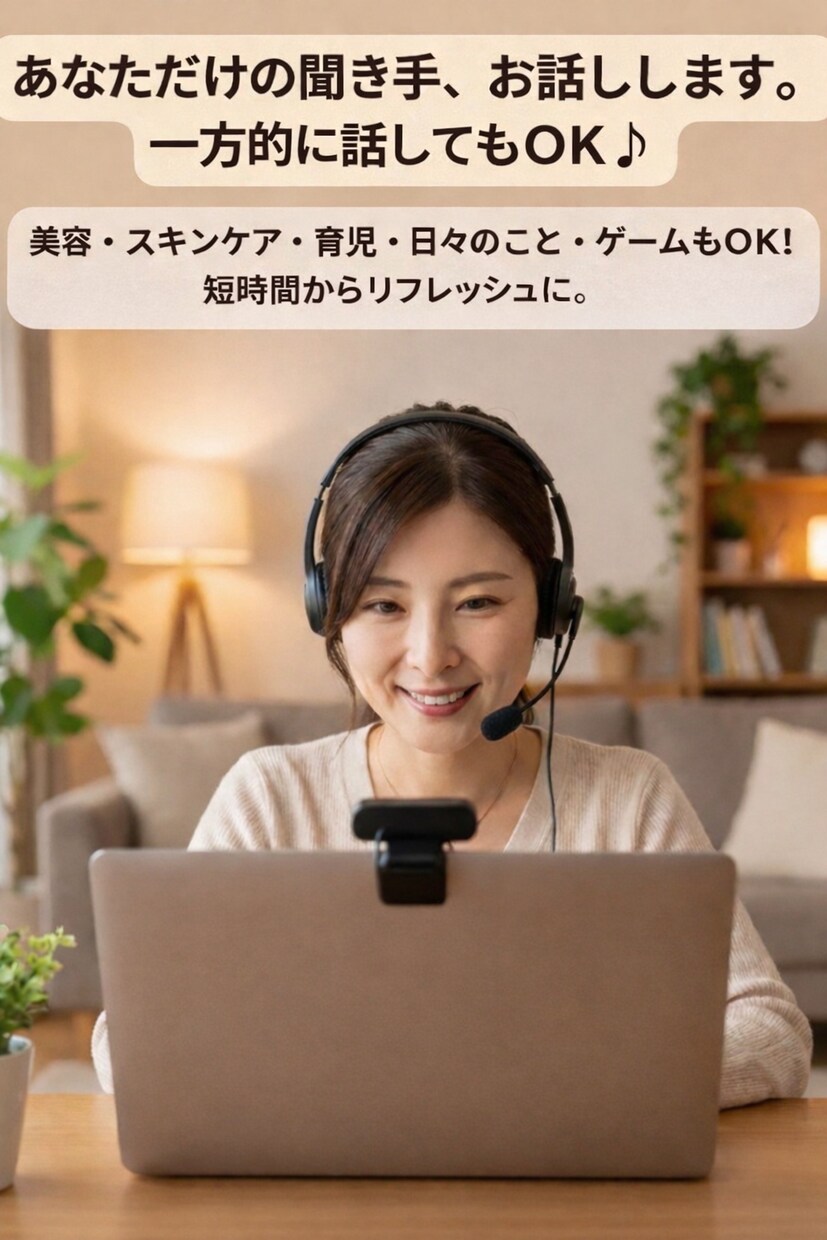 あなたの話を大切に聞きます 聞いてほしいも、話を聞きたいもOK！どちらも大歓迎です♪ イメージ1