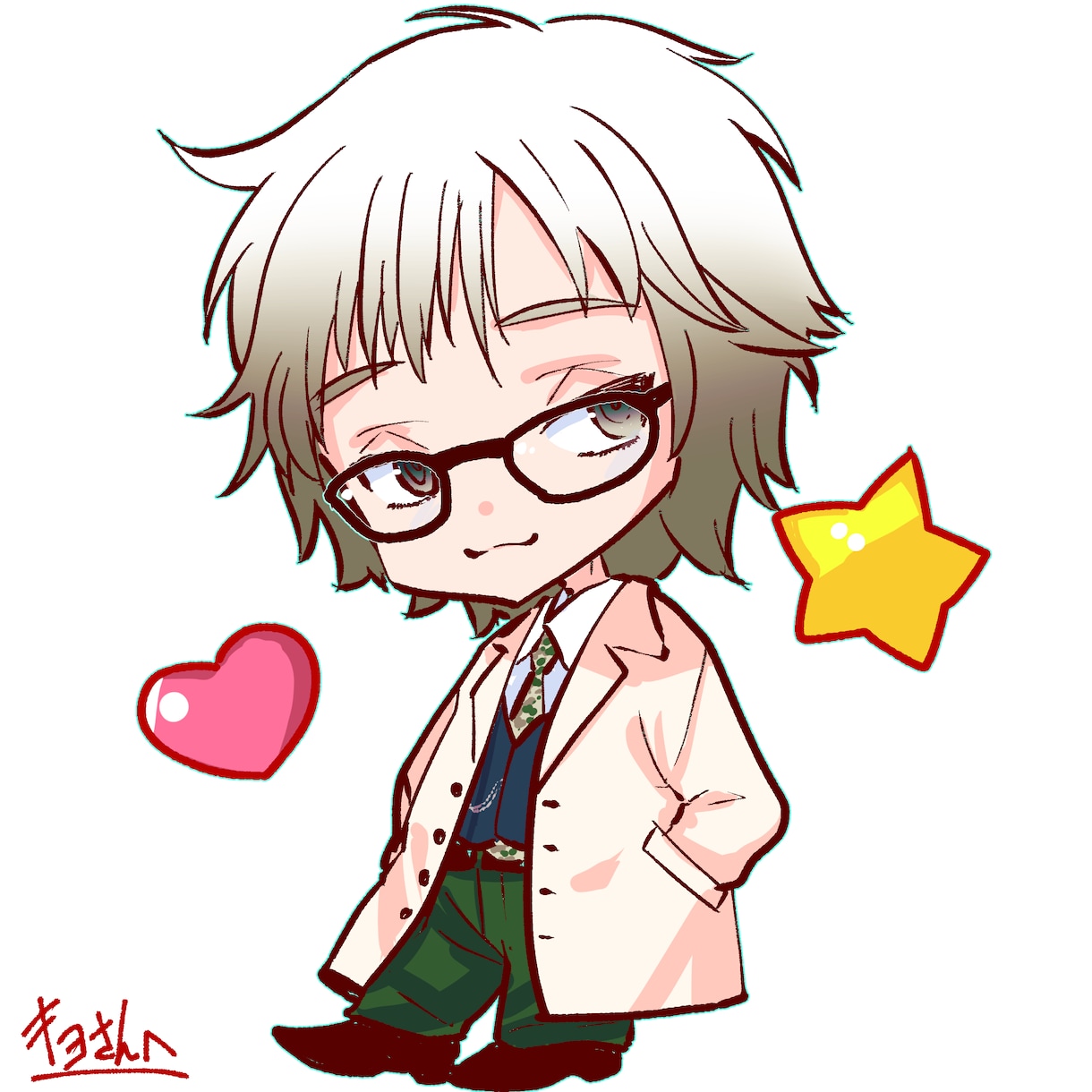 可愛いちびきゃらSDイラスト描きます アイコンや動画サムネに！SNS等で使えるかわいいちびきゃら絵 イメージ6