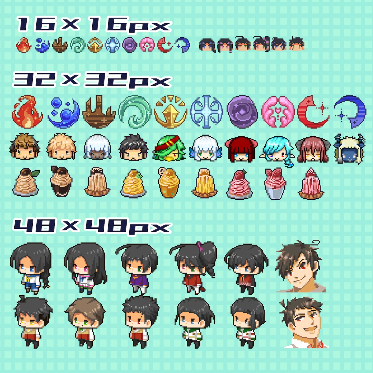 ドット絵アイコン作成いたします 小さいサイズのドット絵です！簡単なアニメーションもOK！ イメージ2