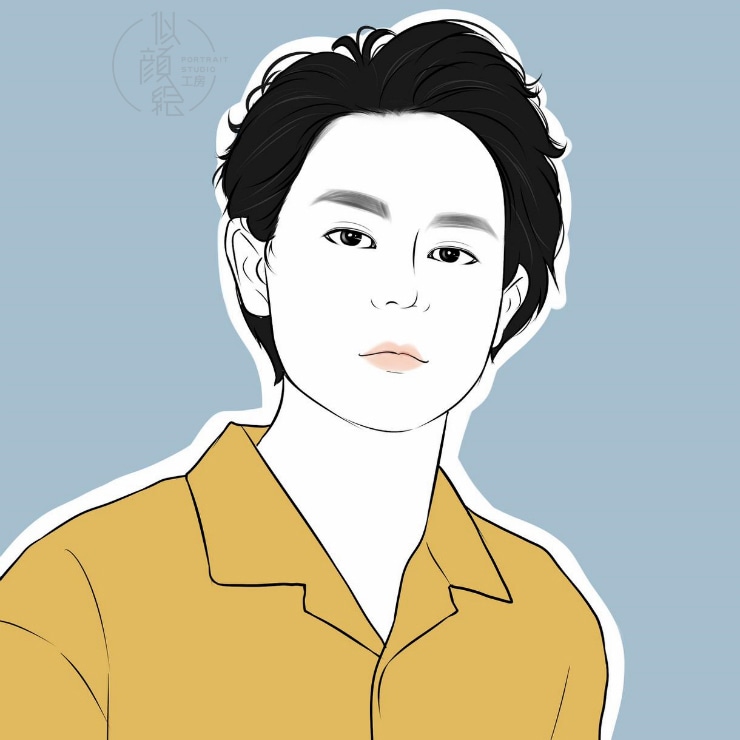 素人感を出した似顔絵（似ていない）作成いたします 手慣れていない感じにあえて描いた味のある似顔絵です。 イメージ2