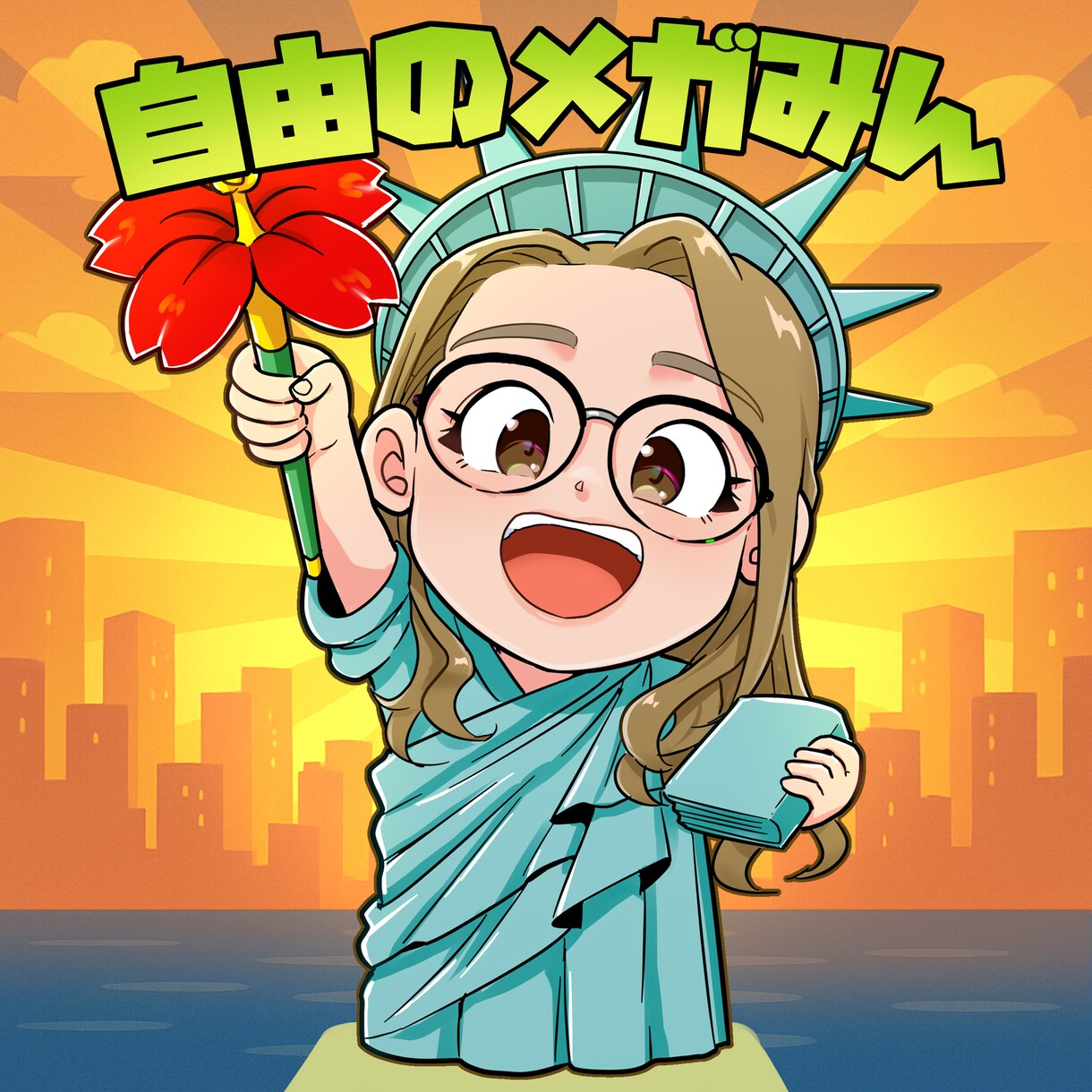 ビックリマン風デフォルメ似顔絵お描きいたします SNSのアイコンやプレゼントなどにどうぞ♪ イメージ1