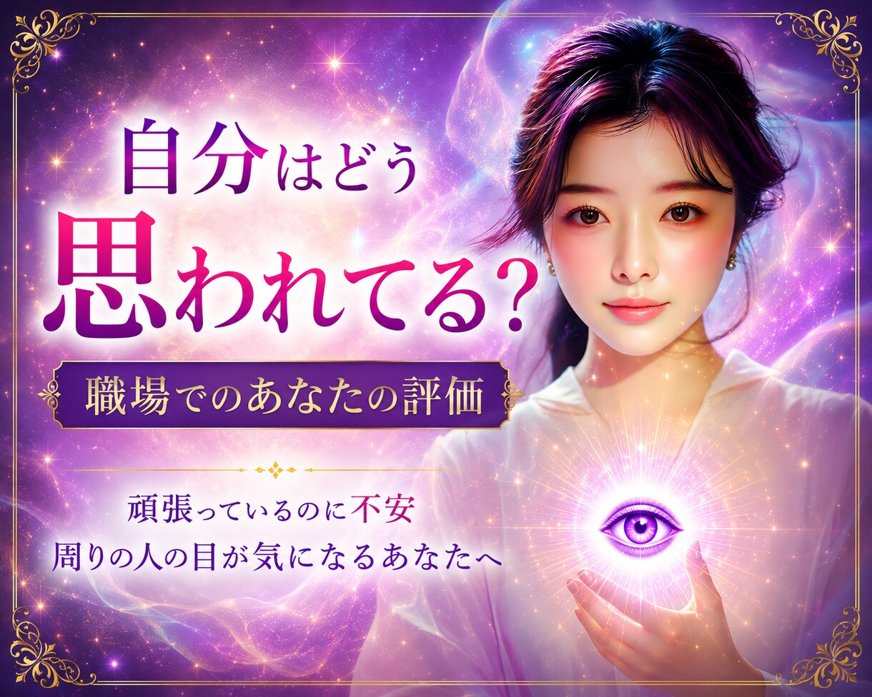 自分はどう思われてる？職場でのあなたの評価占います 頑張っているのに不安／周りの人の目が気になるあなたへ イメージ1