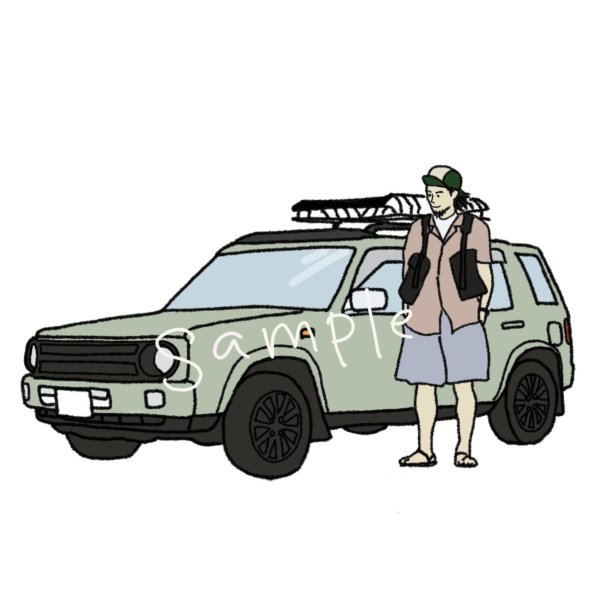 愛車のイラスト描きます あなたのお車をイラストにします。パパへのギフトにも◎ イメージ2