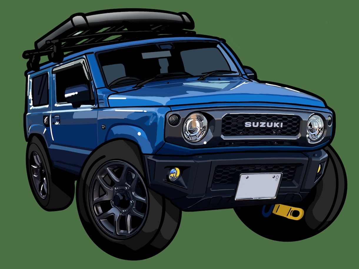 車、バイク、乗り物☆リアルなイラスト、作成します SNSアイコン、プレゼント、ステッカー、納車祝にいかがですか イメージ8