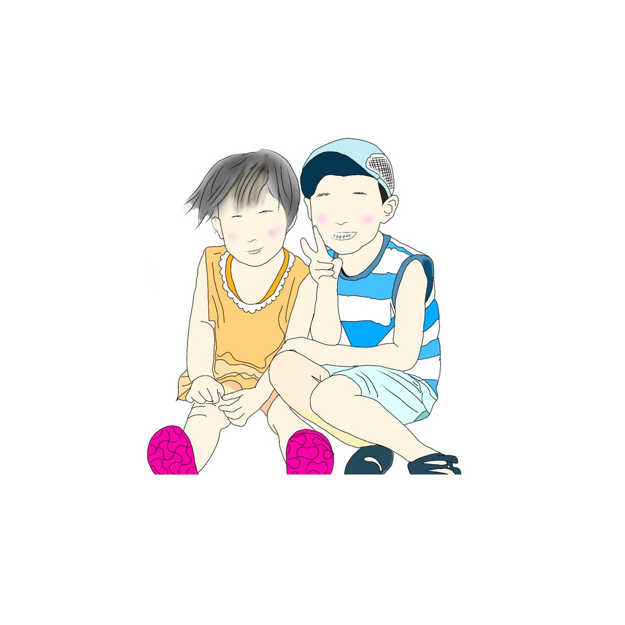 修正無制限★写真に忠実なイラストをお描きします ご納得いただけるまで修正無制限！大切なお写真をイラストに♪ イメージ3