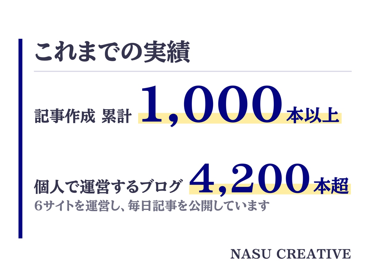現役のプロライターが3日でSEO記事5本書きます キーワード選定込み。何を書くかから決めて、5本まとめてお渡し イメージ8