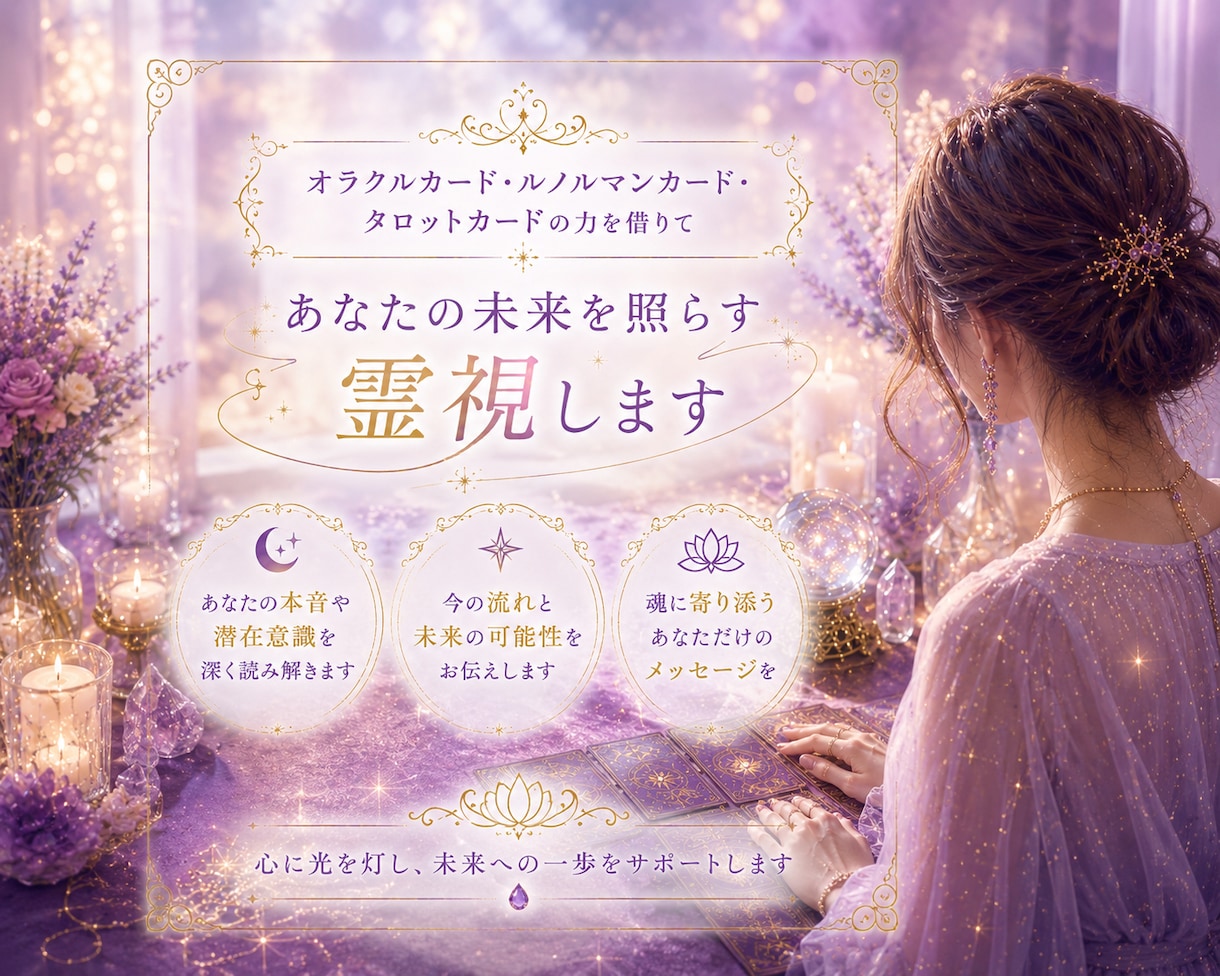 テキストで！恋愛、複雑愛、復縁、人間関係視ます あなたの悩みの答えを、あなたのために、視たまま伝えます。 イメージ1