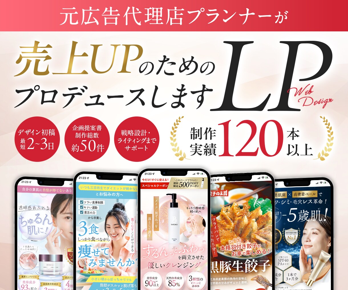 原稿作成~サイトアップまで丸っとLP制作いたします 元広告代理店プランナーが、LPを丸っとプロデュース！ イメージ1