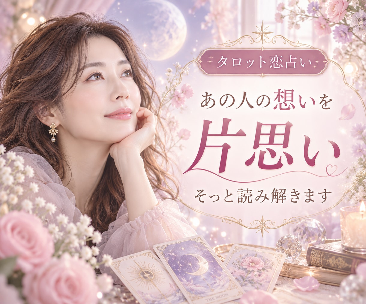 片思いのあの人の気持ちを読み解きます ⭐タロット・オラクルで距離を縮めるきっかけを探します イメージ1