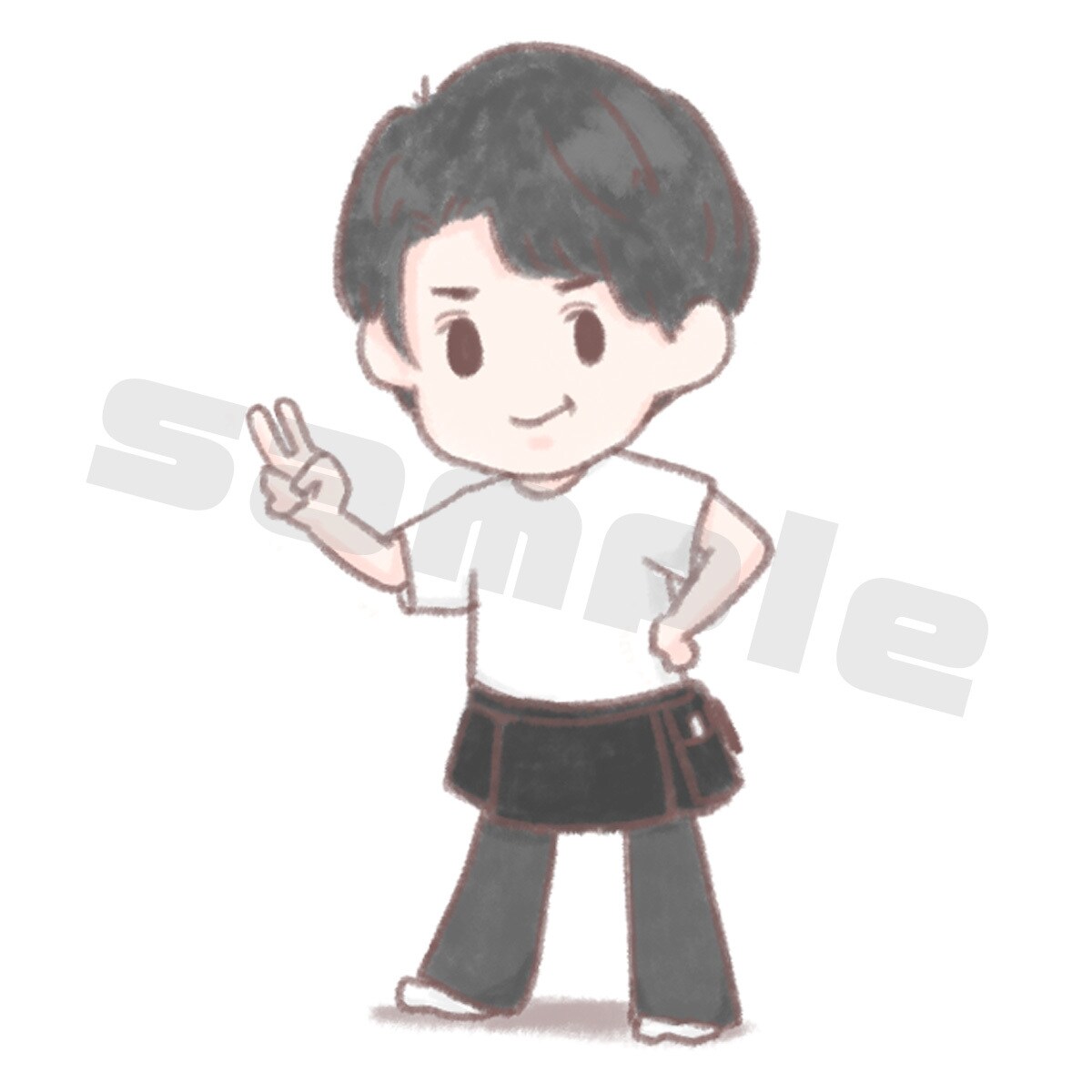 デフォルメの似顔絵描きます SNSアイコンなどに使用できるゆるくて可愛い似顔絵描きます イメージ2