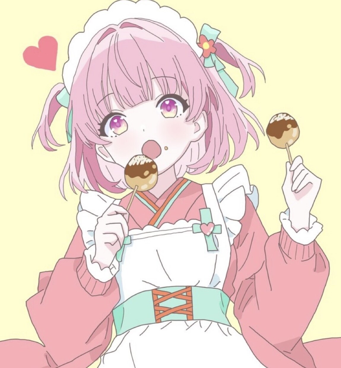 低価格でかわいい高品質なイラスト描きます アイコン、1枚絵などかわいいくポップな絵柄で描きます！ イメージ1