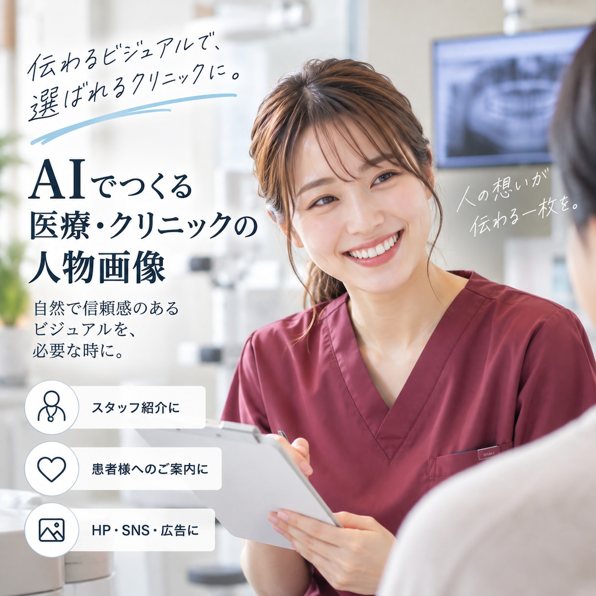 実写風のAI人物画像を制作します 広告・SNS・HPで使える人物素材を3枚制作 イメージ3