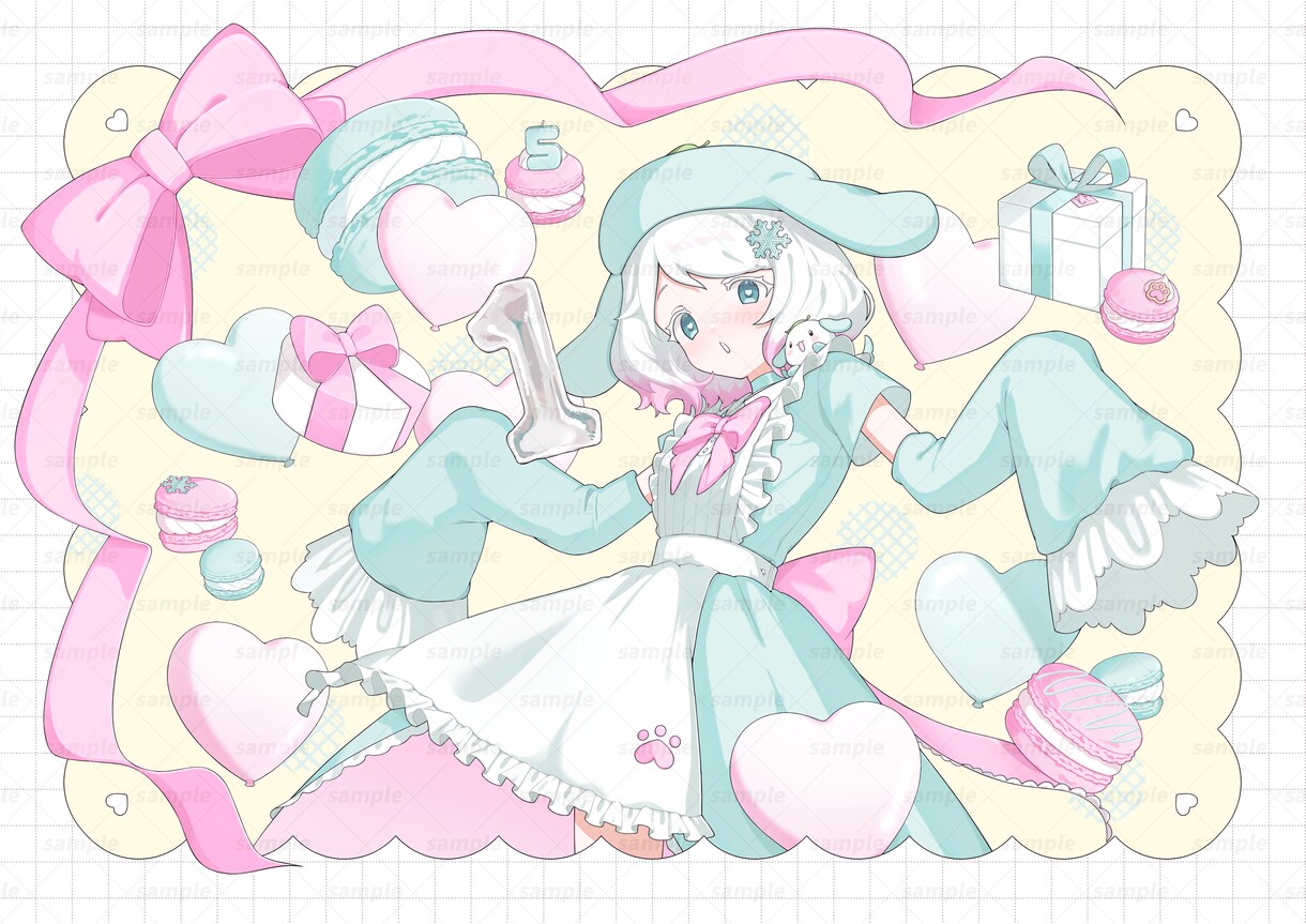 商用費込み〇立ち絵アイコンSDキャラ等制作します 可愛い女の子を描くのが得意です！ イメージ4