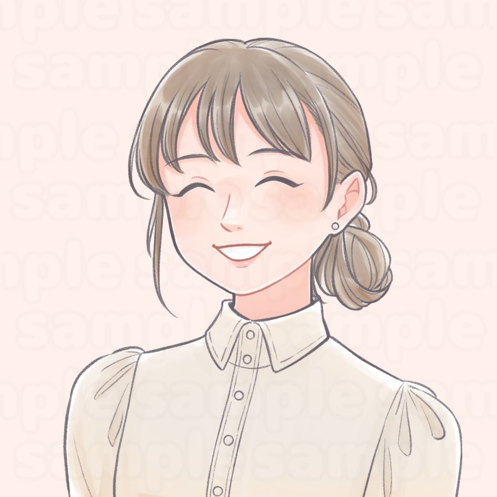 程よいデフォルメ感で似顔絵イラスト描きます リアル過ぎず、パッと目を惹く！アイコンや名刺、ブログなどに♪ イメージ7