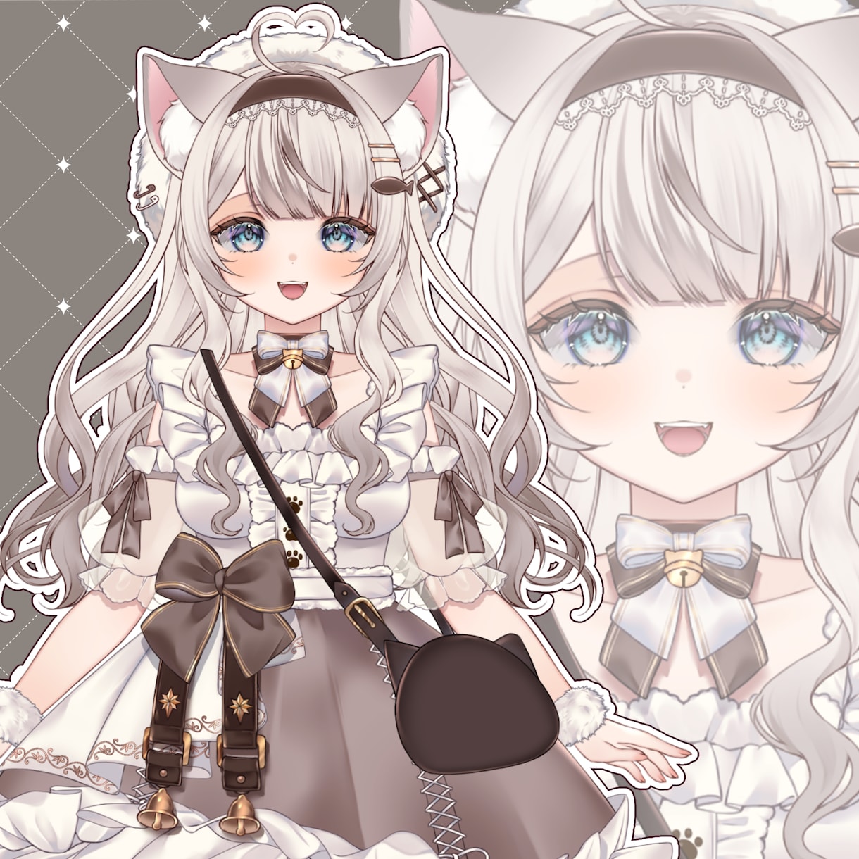 高品質なVtuber用のパーツ分け立ち絵制作します 企業実績あり！かわいいキャラが得意です！ イメージ2