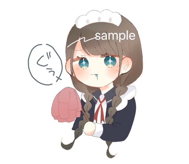 SNSで使えるアイコンを制作致します ゆるっとふわふわした絵柄で描きます イメージ1