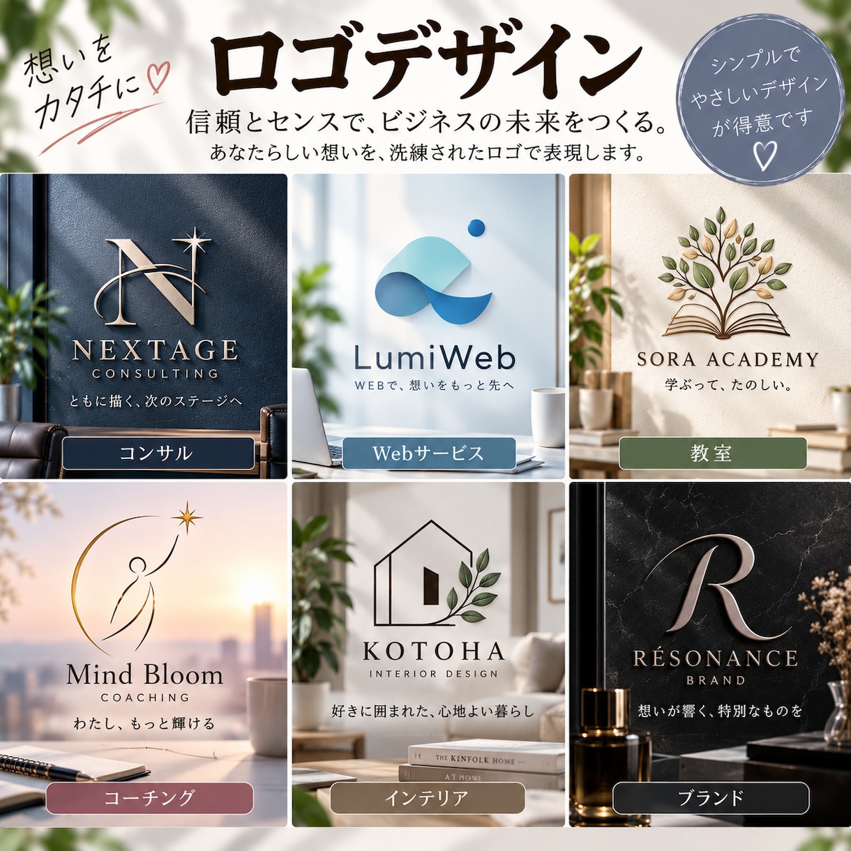 店舗・ブランドのロゴをデザインします お店の魅力が伝わるロゴを一緒に作らせて頂きます。 イメージ4