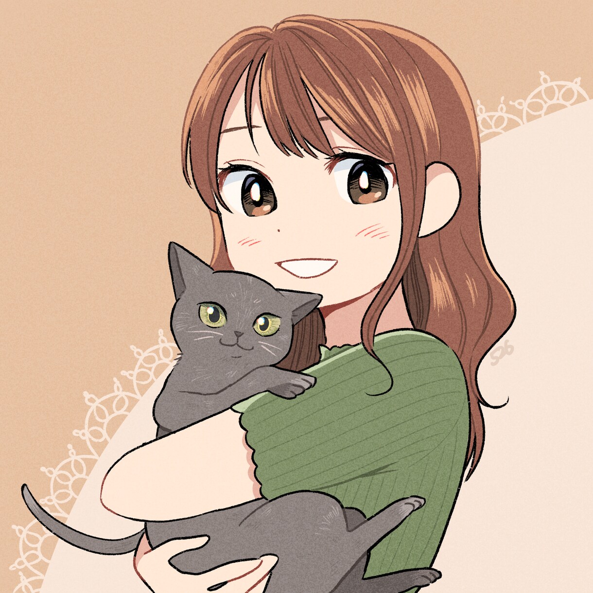 SNS用のアイコンイラストを描きます ☆オリキャラ、似顔絵やペットとご一緒のイラストなどにも！ イメージ2