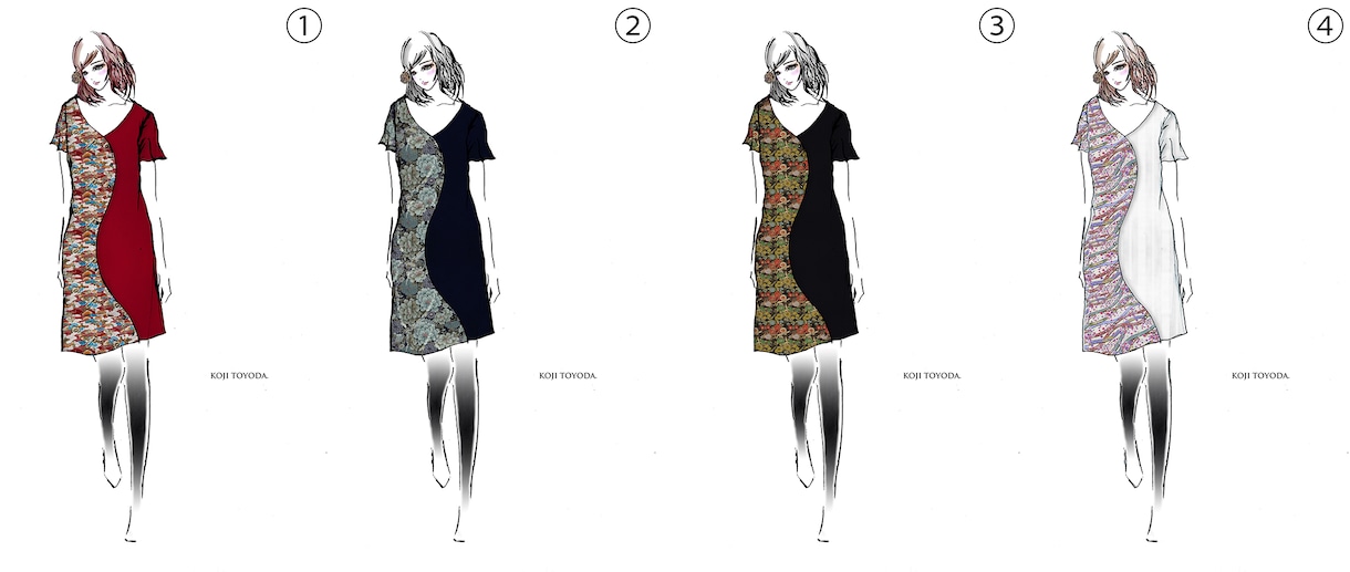ファッションデザイン画、スタイル画の作成致します 大阪、ソウルコレクションなど20以上のショーに参加。 イメージ10