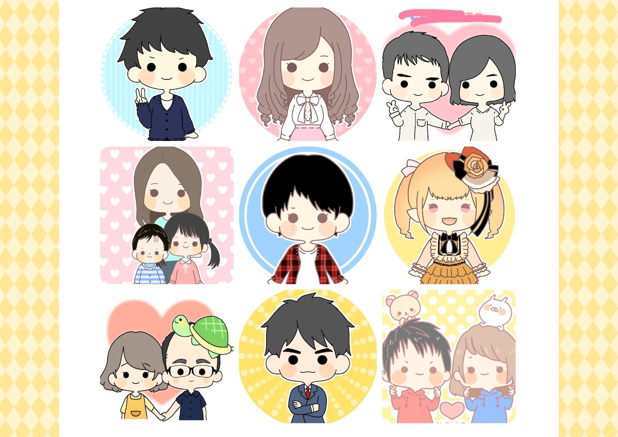 サイズ変更対応◎！ほんわかイラスト描きます 【似顔絵も可能】自分だけの特別なイラストを…！ イメージ9