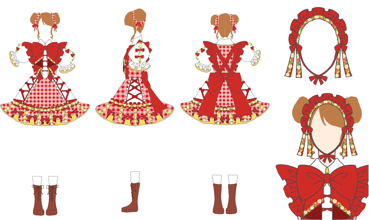 衣装デザインを描きます キャラクター/アイドル/舞台/コンセプトカフェなど イメージ6
