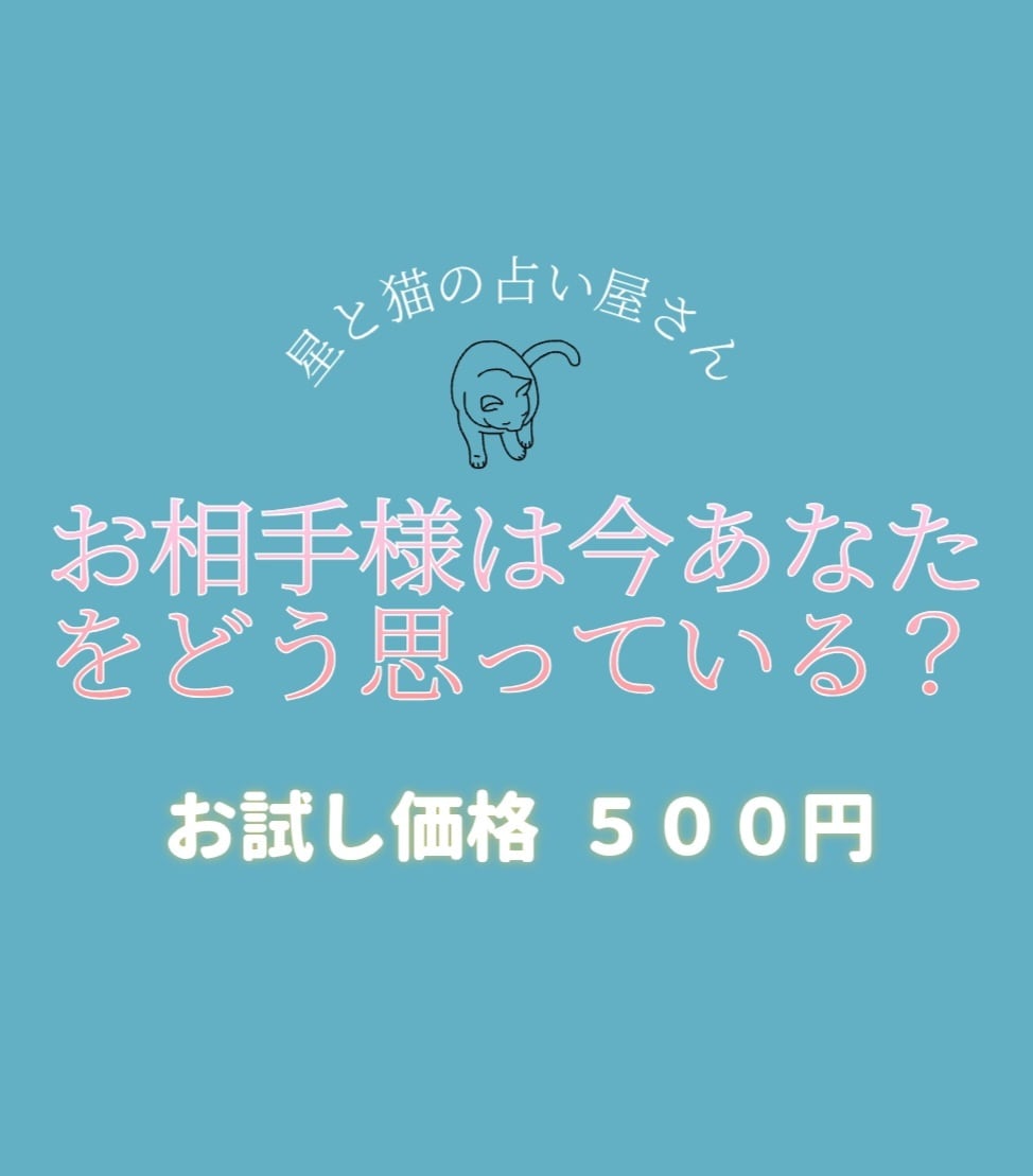 お試し！推し様が今貴方をどう思っているか占います あなただけの推し様との物語を詠み解きます。 イメージ1