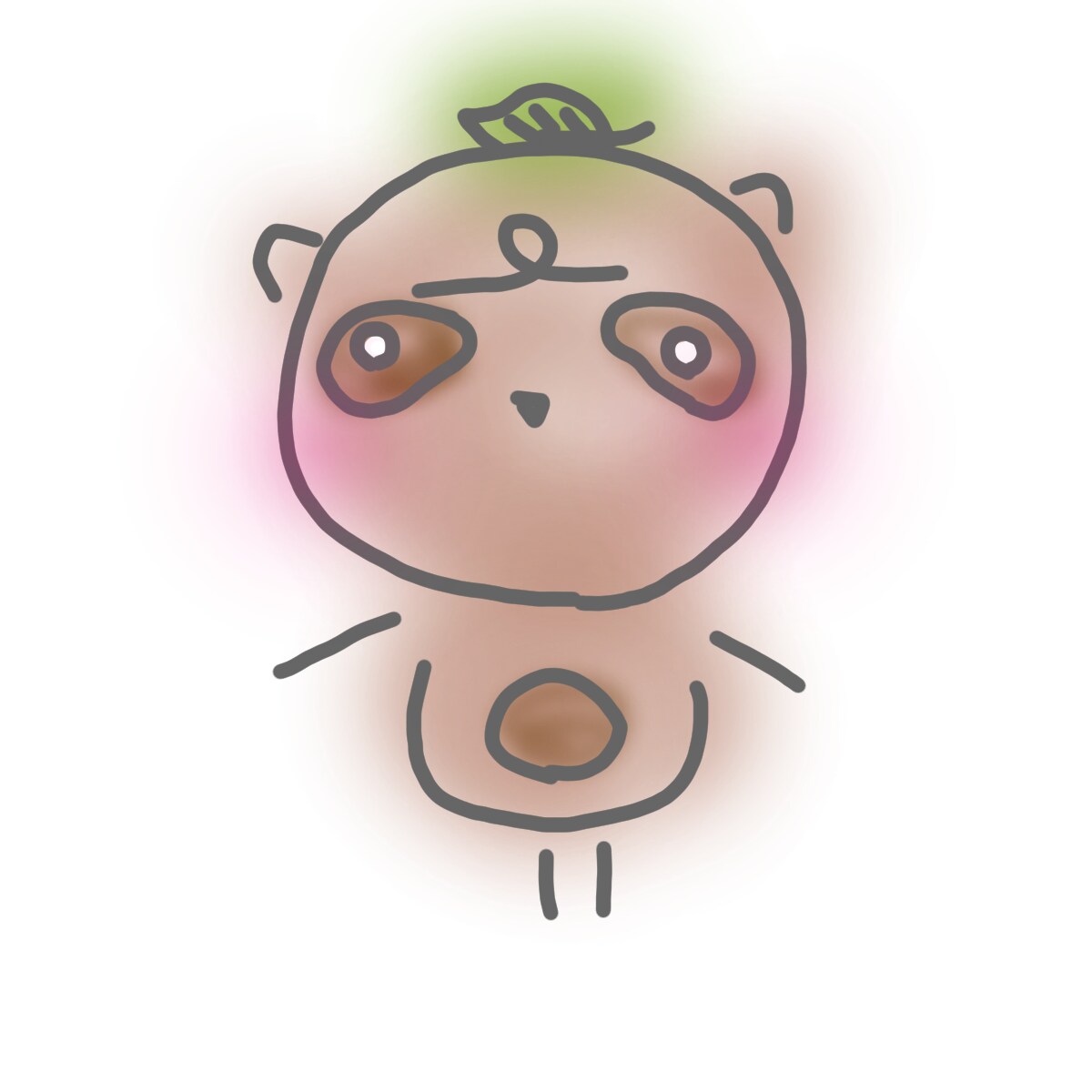 ちょっと変わった棒人間の妖精イラスト描きます B型が描く個性的なイラストこれは、妖精です イメージ4