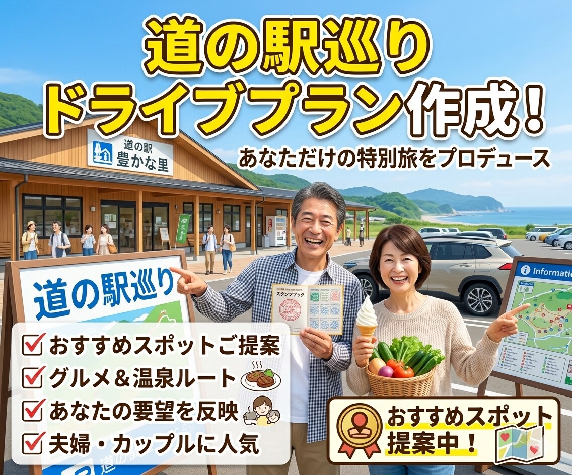 おすすめ道の駅情報をお伝えします 道の駅巡りが好きな方へ・おすすめ情報をお伝えします イメージ1