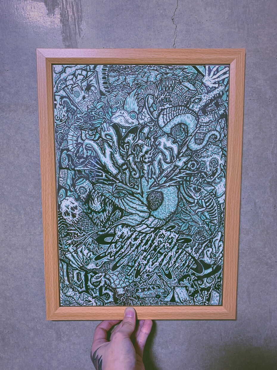 個性的でストリートな線画描きます 挿絵、プレゼント、敷き詰めたイラスト イメージ5