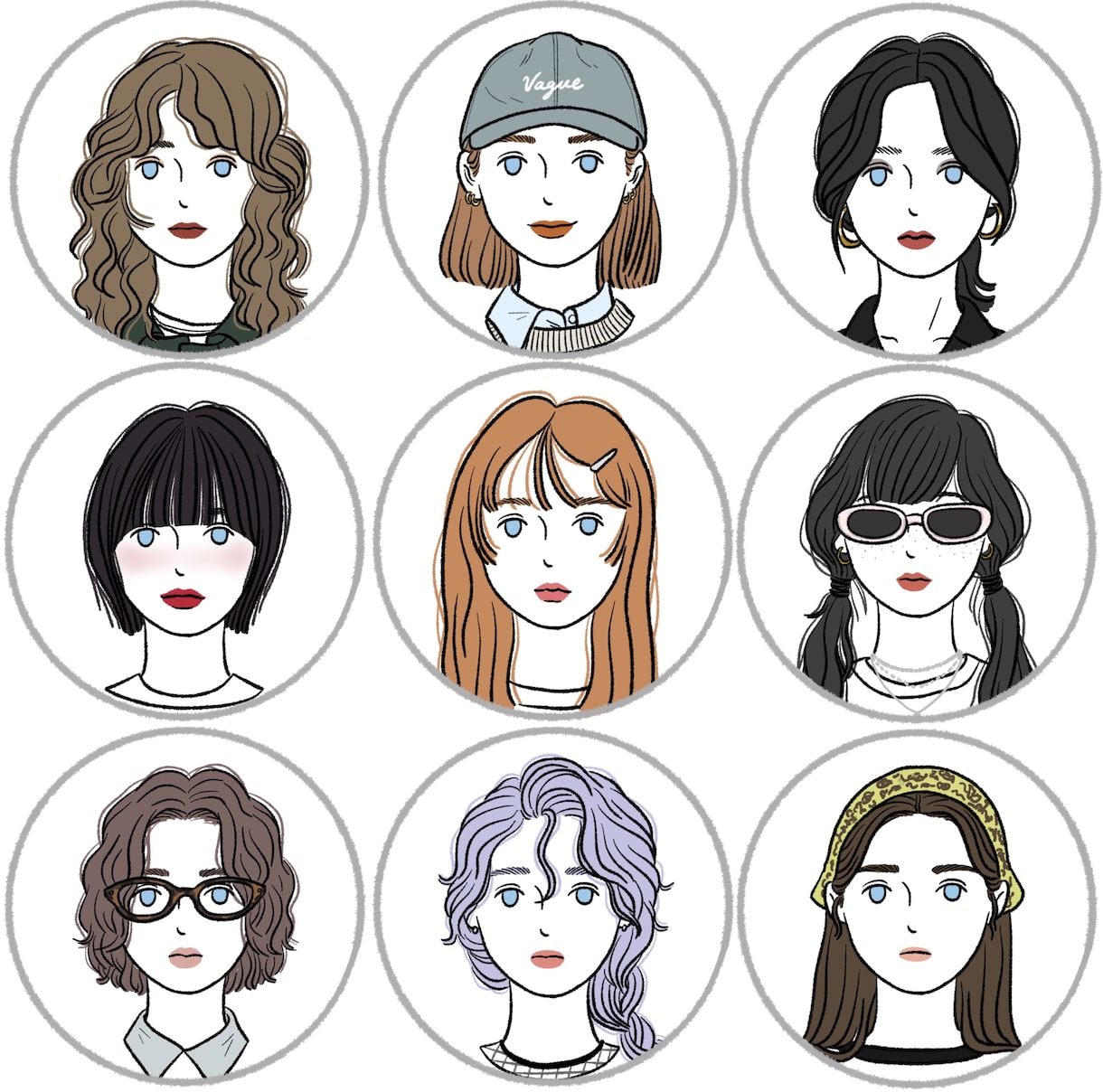 お洒落なアイコンを描きます 雰囲気のあるアイコンだから周りと被らない イメージ1