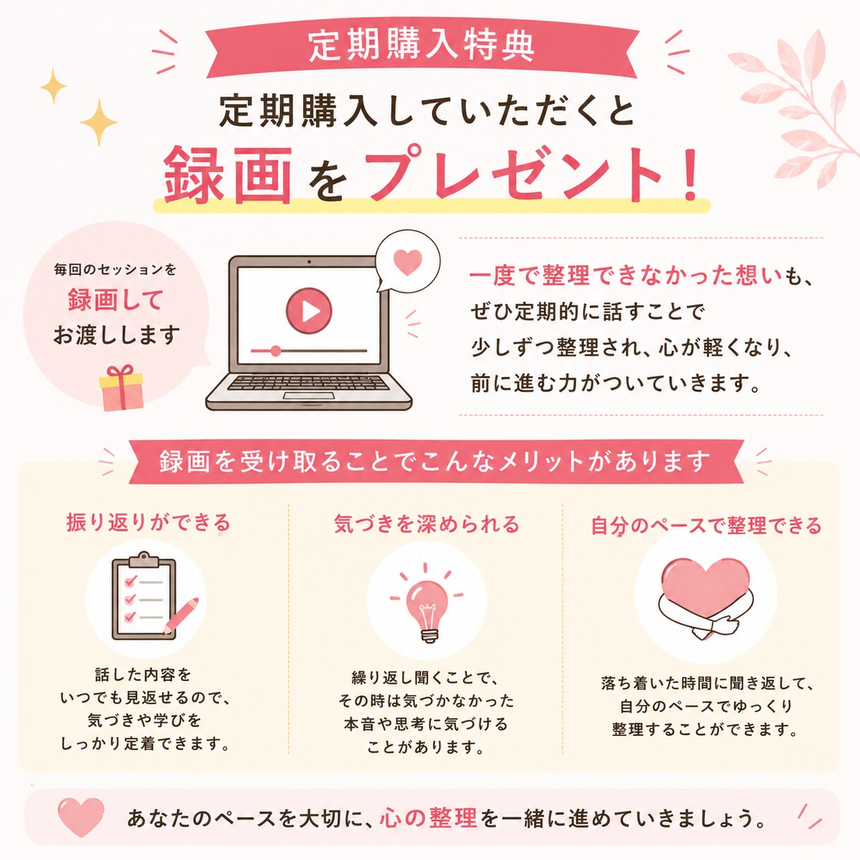 女性！セルフメンタルケアで笑える毎日を習慣化します 思考の癖を言語化し、考えすぎ・自分責めから卒業！ イメージ8