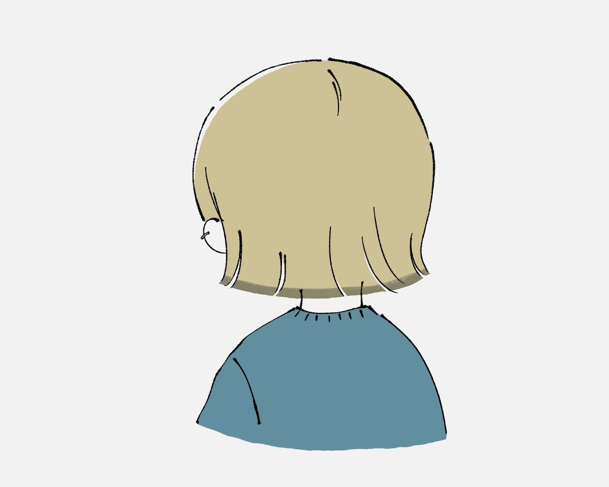 モニター価格2名様/後ろ姿のイラストを描きます 【商用OK】SNSアイコンなどにおすすめの正方形サイズ イメージ2