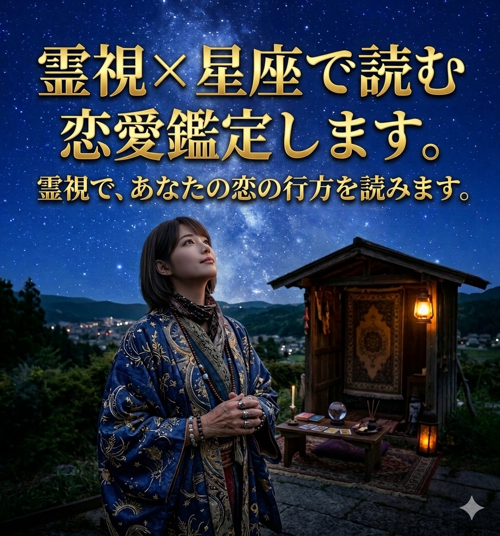 霊視×星座で読む恋愛鑑定します 霊視で、あなたの恋の行方を読みます イメージ1