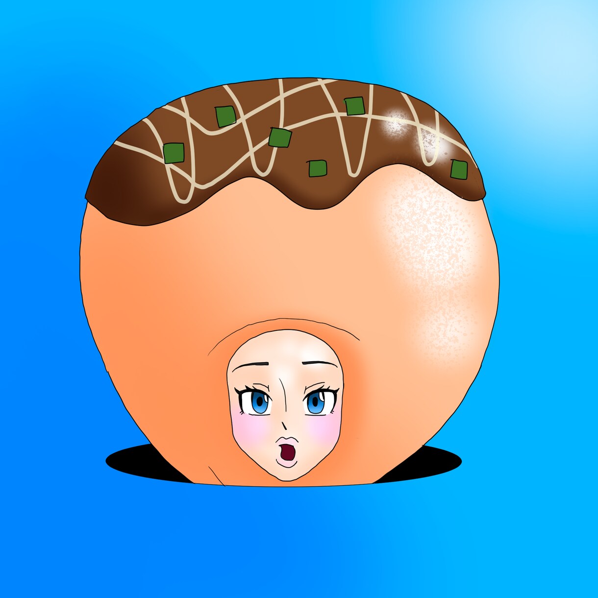 キャラクターの顔をアップで映す構図を考えております SNS用ちょっとフェティッシュなキャラアイコン イメージ1